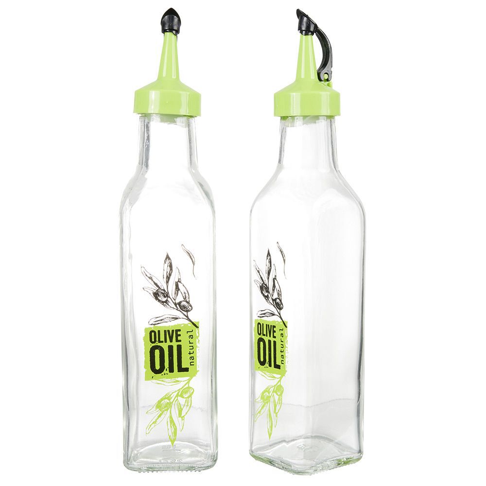 Set huilier et vinaigrier en verre