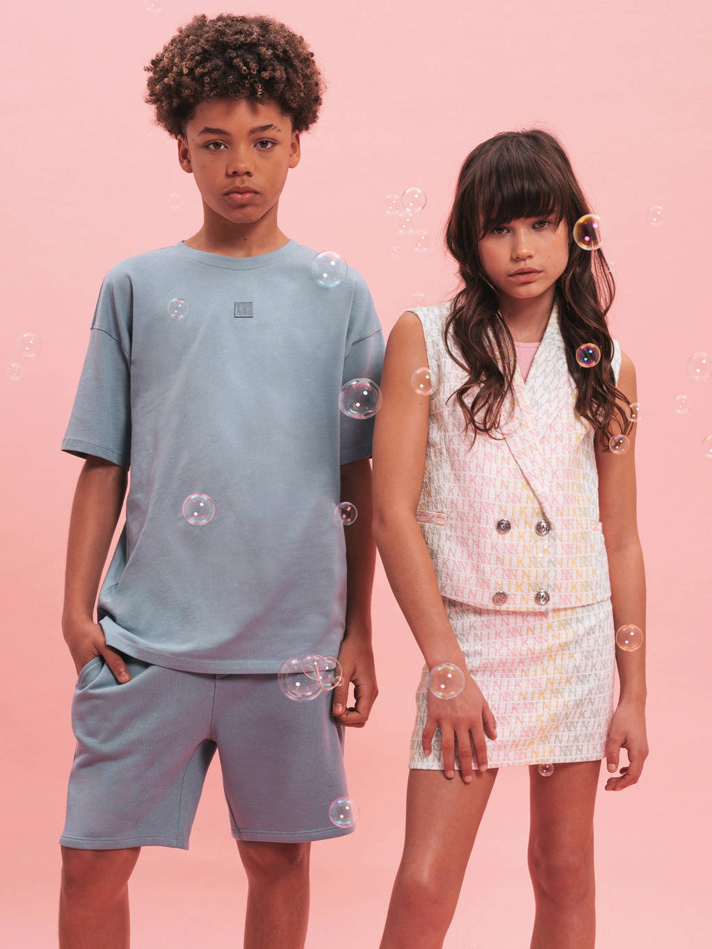 NIK&NIK T-shirt Minimal middenblauw