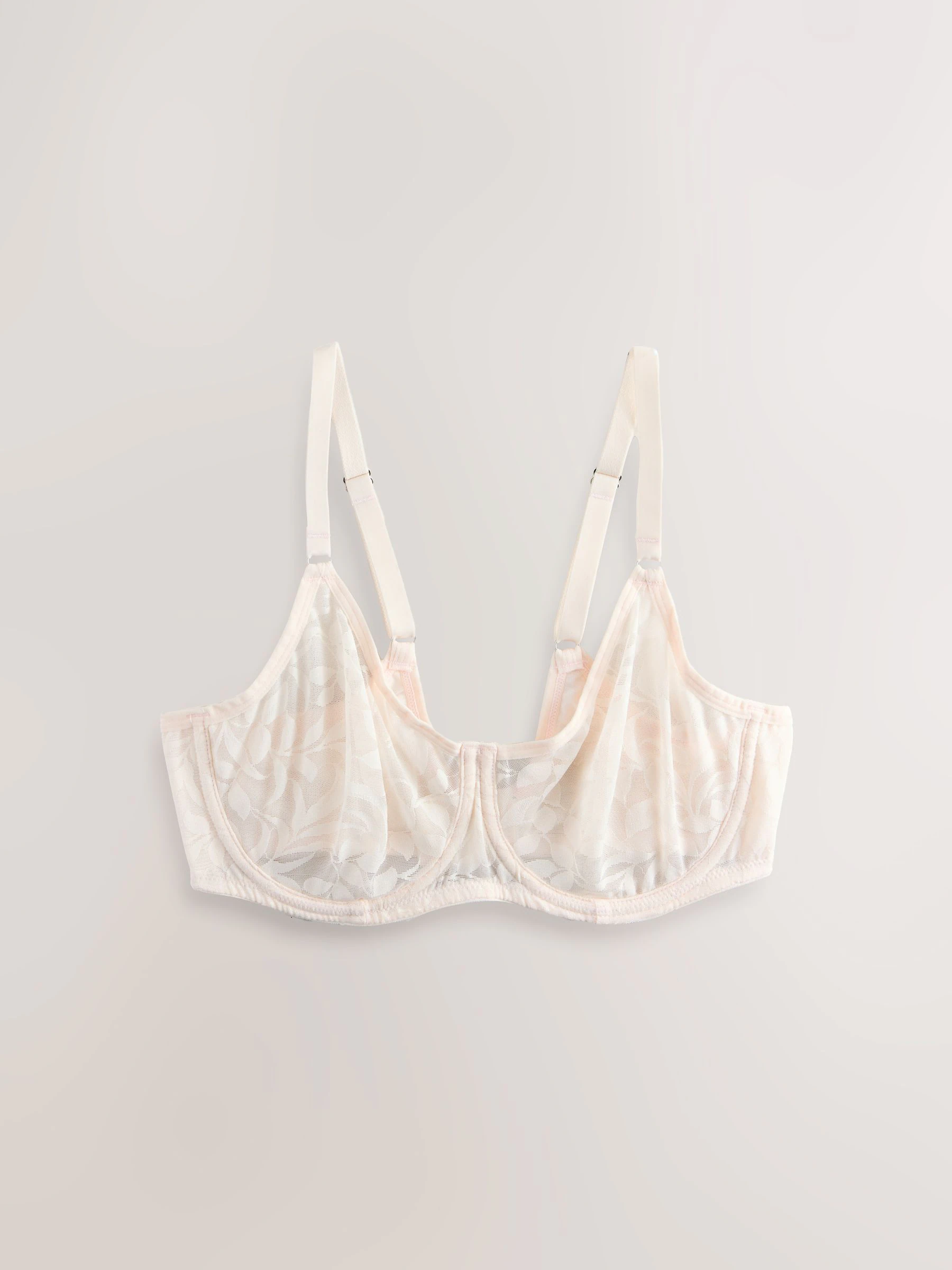Groen/ecru - DD-G Lace Non Pad Full Cup Bras 2 Pack