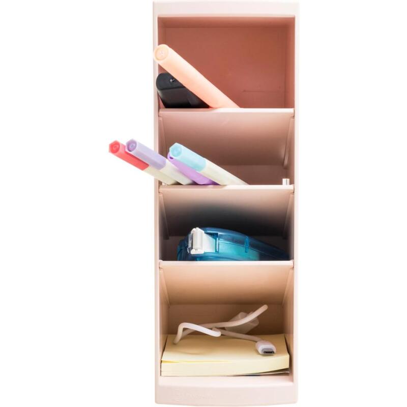 Tour de rangement 4 cases MultiTower Skandi - Couleurs assorties