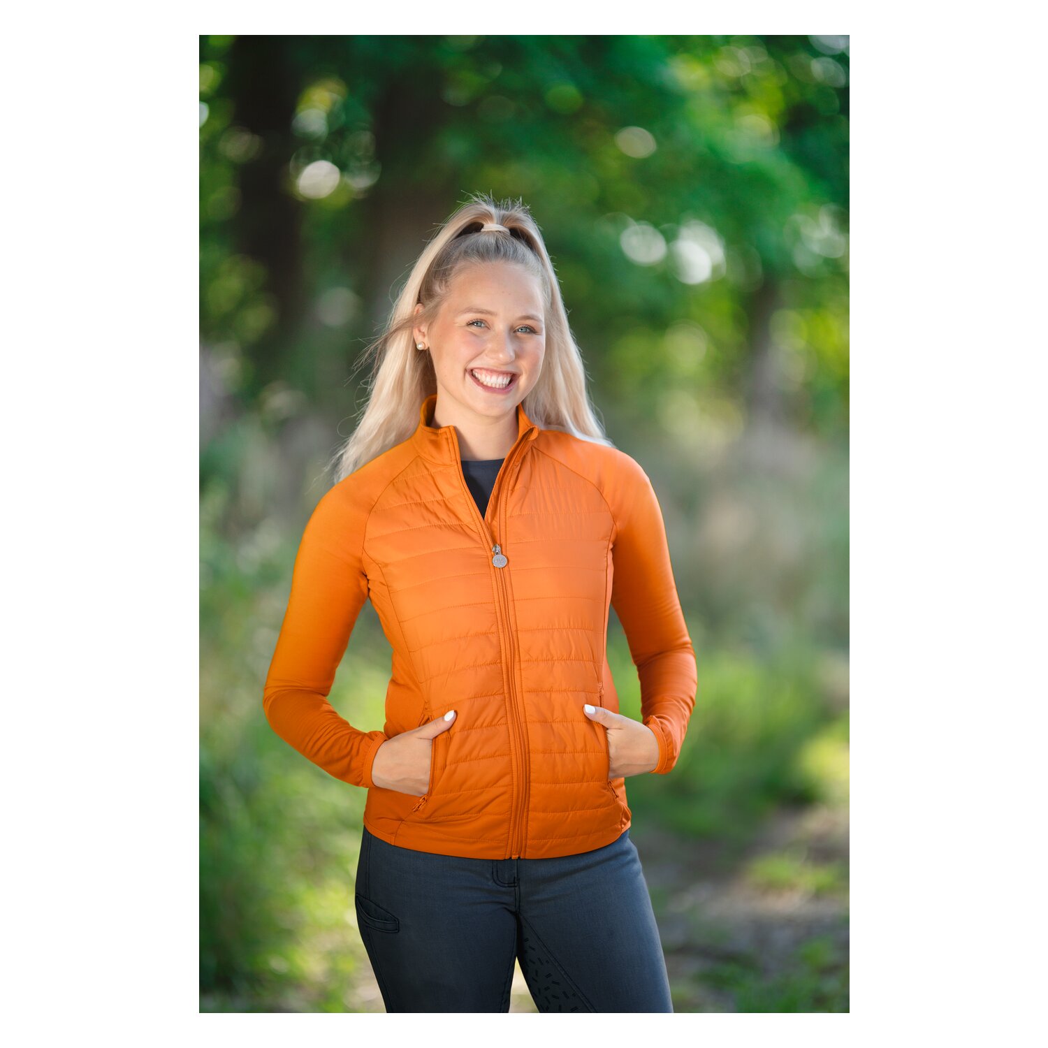 RIDE now Materialmix-Jacke Light  - orange flame