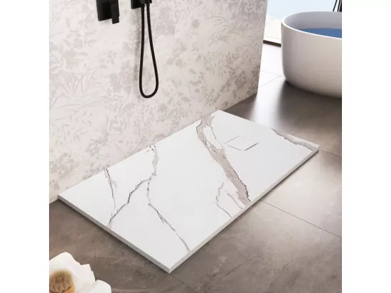 Receveur De Douche Rea Magnum Carrara 90X120 White