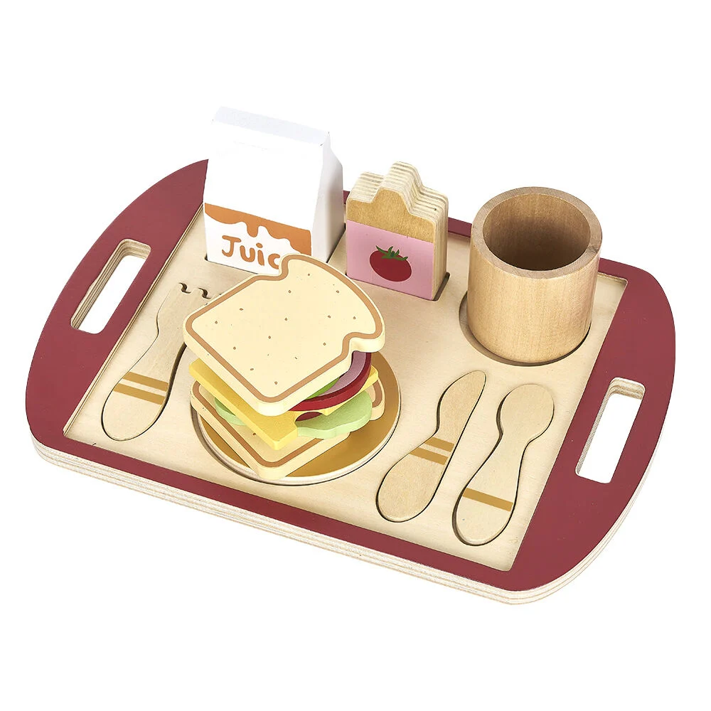 Plateau sandwich club en bois