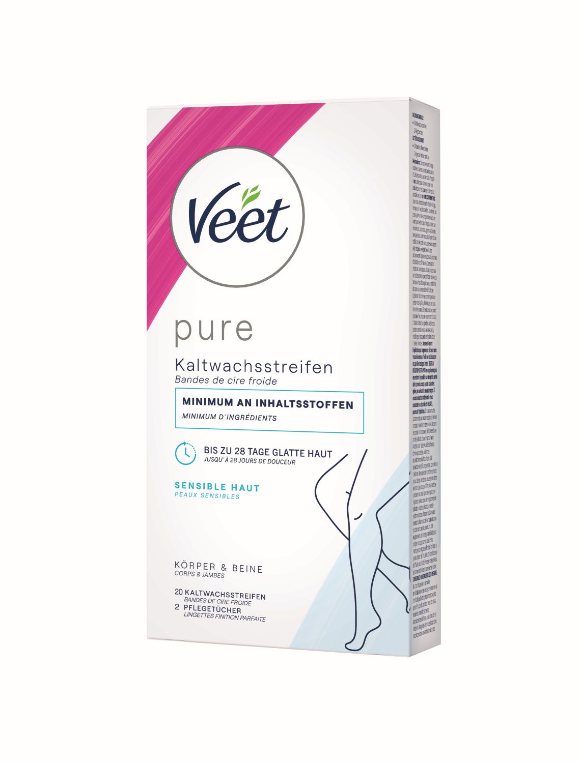 Veet Kaltwachsstreifen Beine & Körp Sensitive 2 Stk