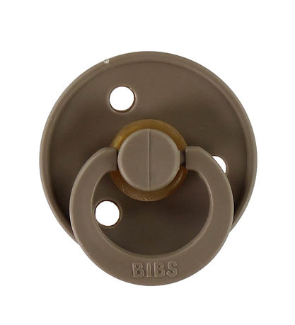 BIBS Colour Schnuller - Gr. 2 - 2er-Pack - Rund - Dark Oak/Blush