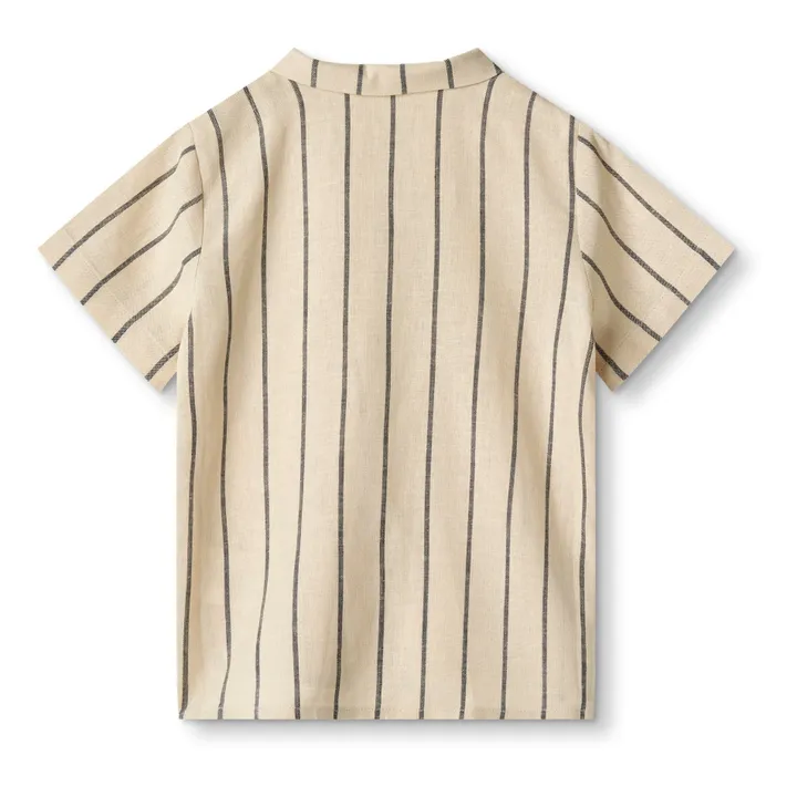 Fliink Chemise Vira Rayure Lin | Beige