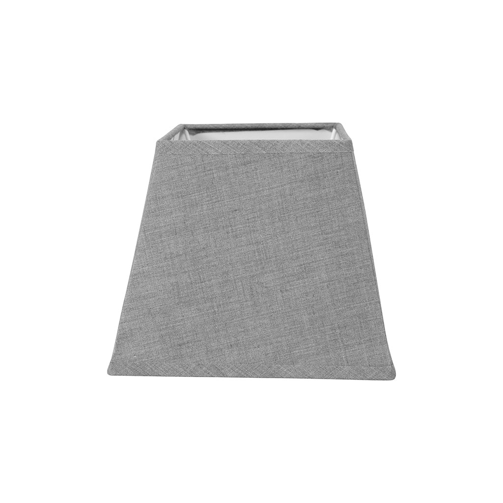 Abat-jour carré gris clair 15x12cm
