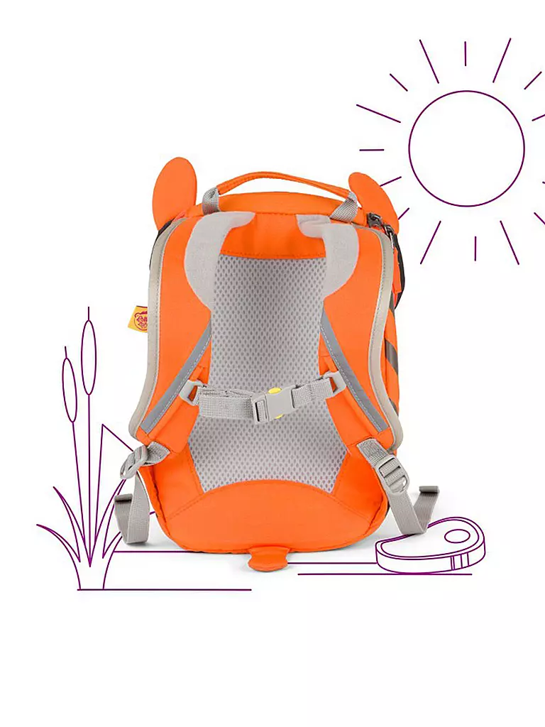 AFFENZAHN Kinder Rucksack Kleine Freunde - Timmy Tiger gelb