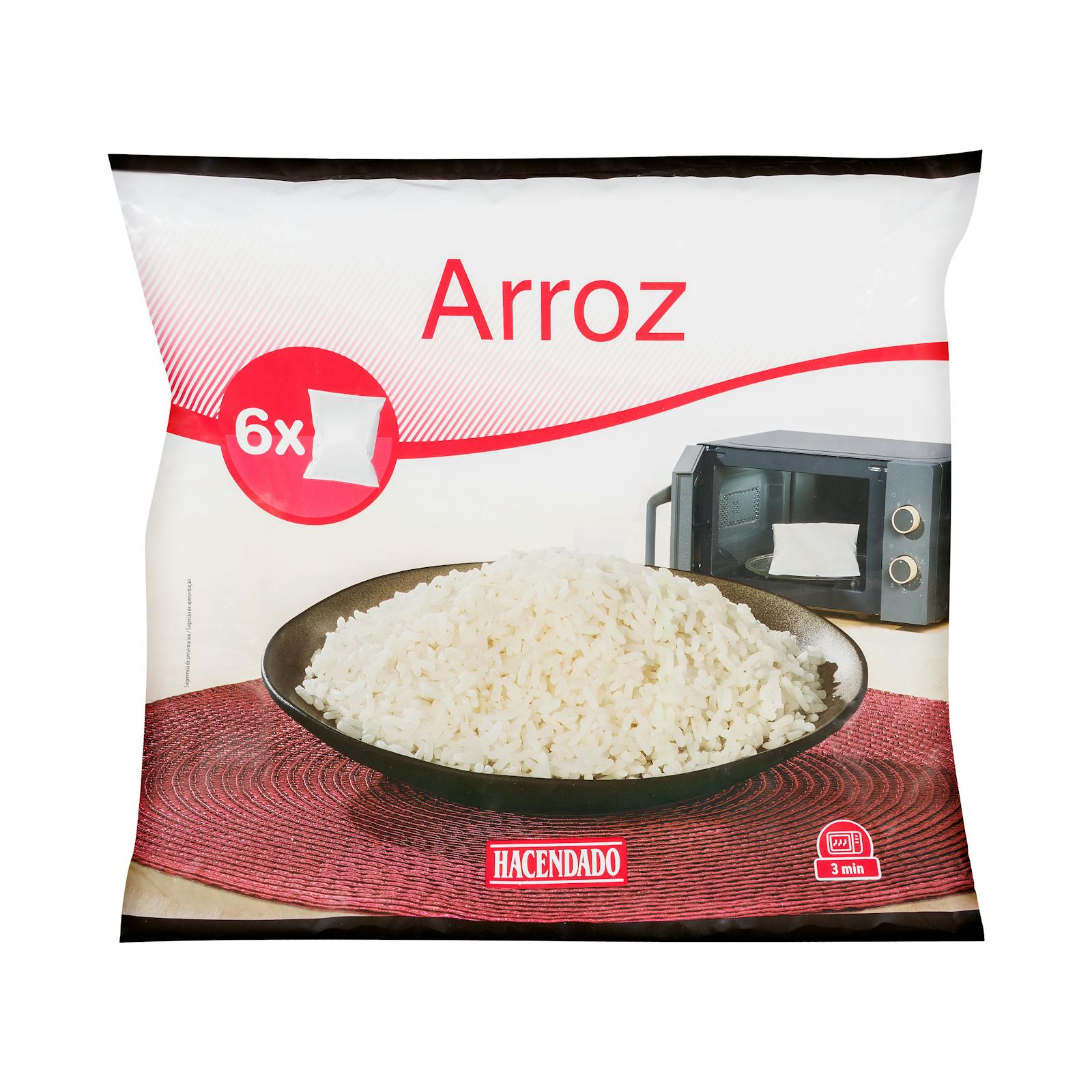 Riz ultra-surgelé au micro-ondes Hacendado