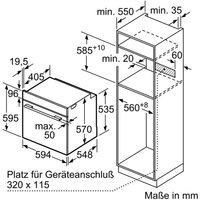 Siemens Einbau-Backofen HB337A0S0