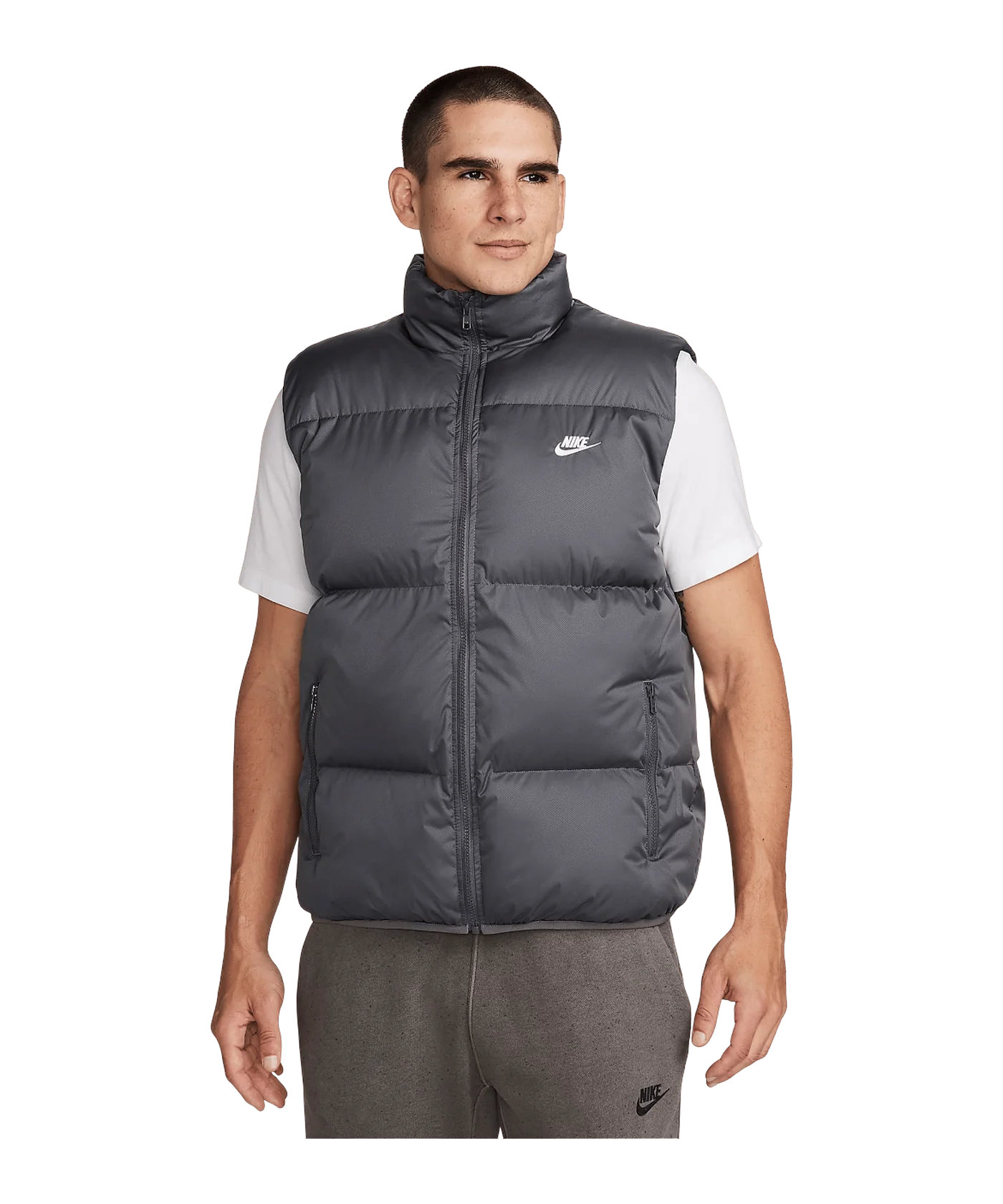 Nike Club Therma-FIT Puffer Weste Grau F068