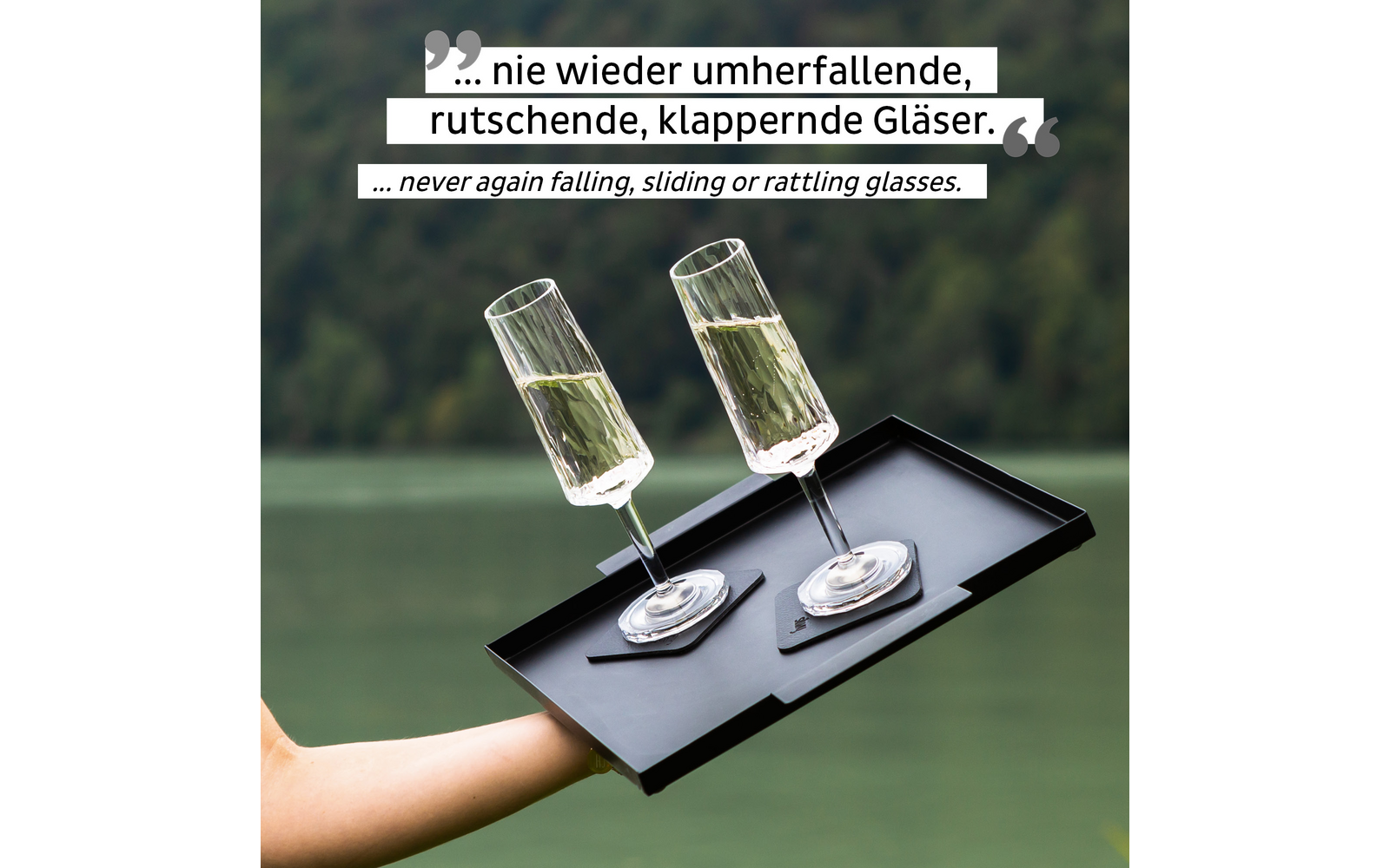 silwy® Sekt Magnet Kunststoffgläser 2 Stück (150 ml)