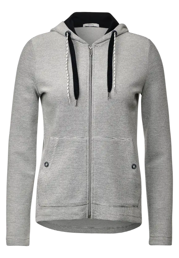 Hoodie Sweatjacke - vanilla white