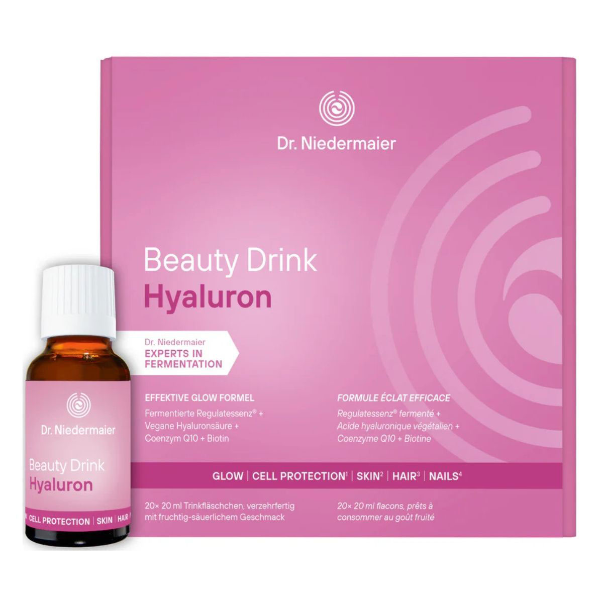 Dr. Niedermaier Beauty Drink<br>20 × 20 ml, Glasflasche, flüssig, Hyaluron