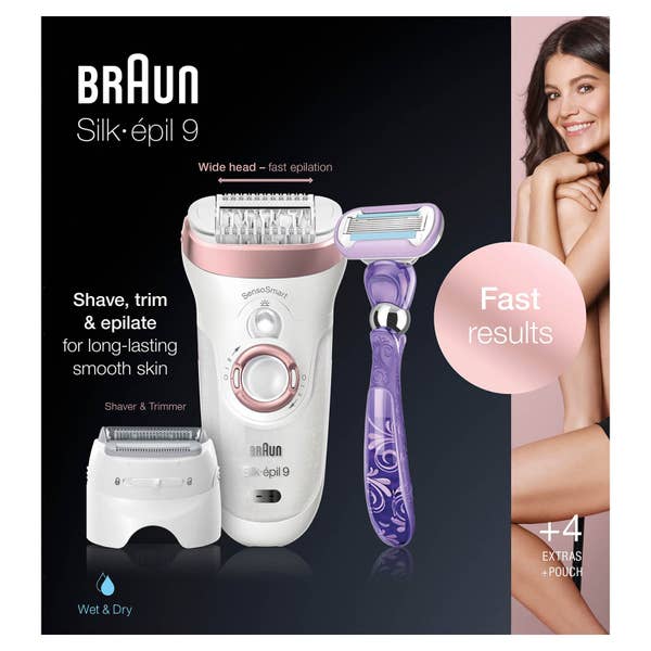 Braun Silk-épil 9 9-870 – Epilierer für Frauen für eine langanhaltende Haarentfernung