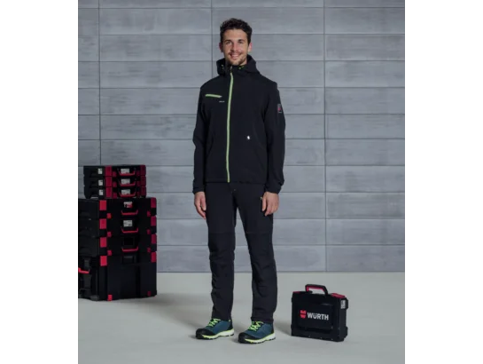 Softshell de travail Stretch Evolution Würth MODYF Anthracite/Lime