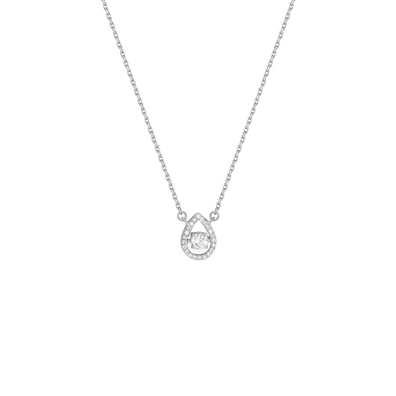 Collier Femme - Or 18 Carats - Diamant 0,12 Carats - Longueur : 42 cm