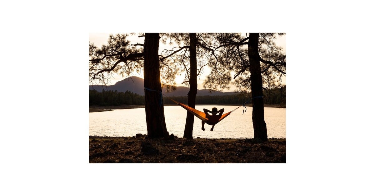 AmazonasSilk Traveller Techno hangmat  (Oranje/grijs)