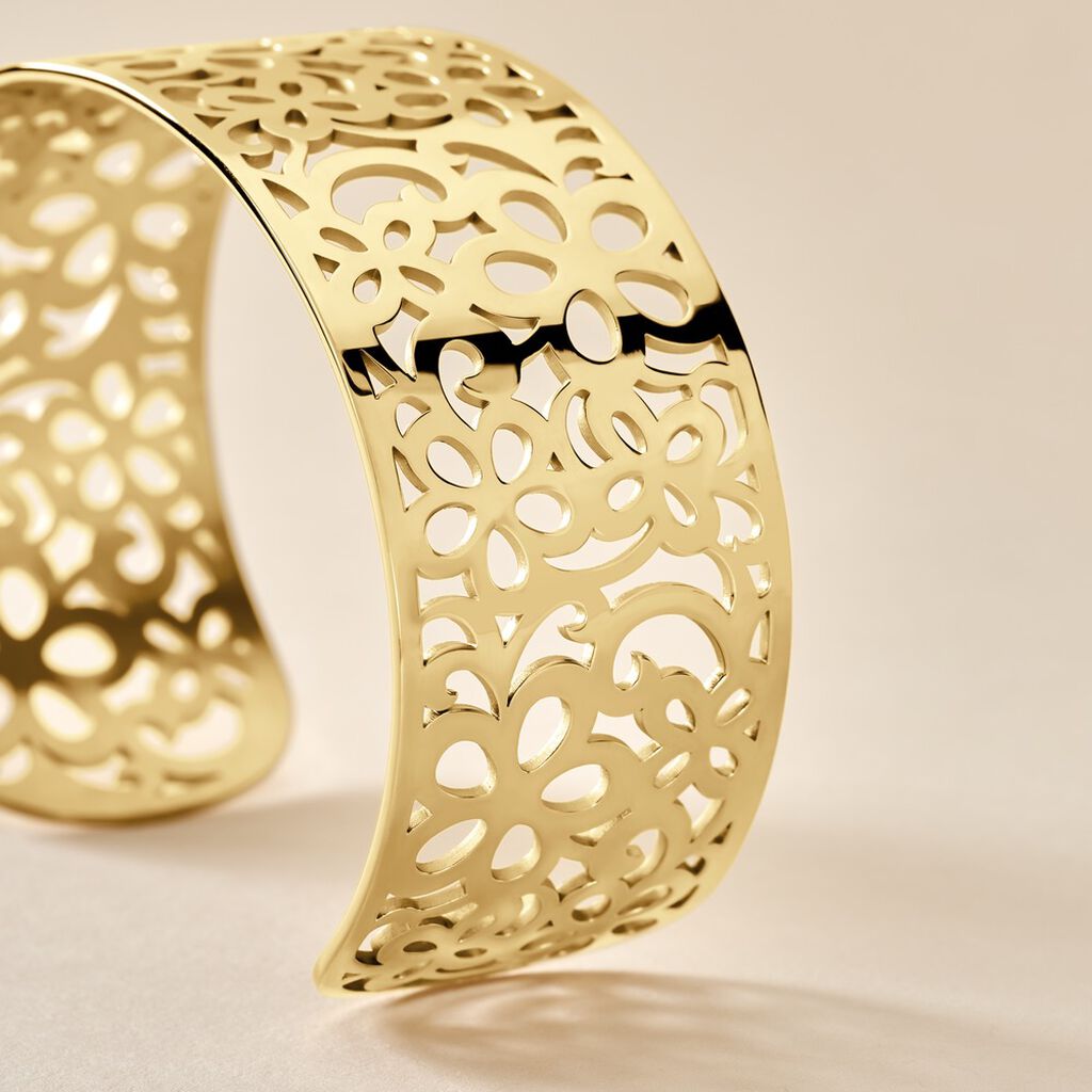 Bracelet Manchette Brenda Acier Jaune