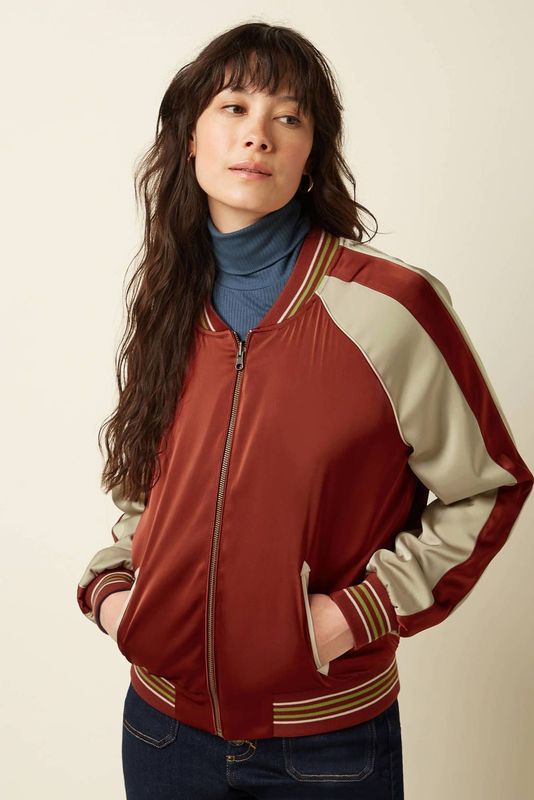 King Louie - Reversible Bomber - Rood/Blauw - Tussenjas