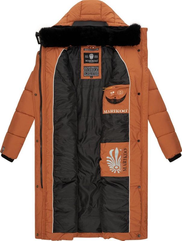 Marikoo - Reliziaa - Winterjas - Lange Gewatteerde Jas - Met Afneembare Capuchon