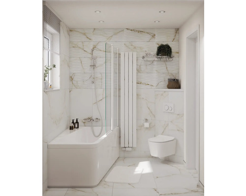 Jungborn wandclosetset ONE48, randloos, verkort, glanzend wit, met toiletzitting en softclose-mechanisme