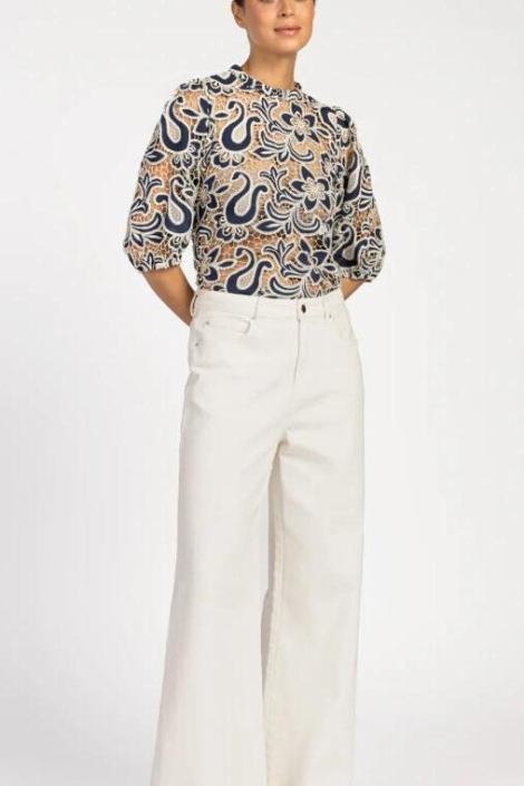Aaiko blauwe dames blouse