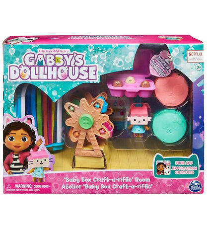 Gabby's Dollhouse S?t - 7 Dele - Deluxe Room - Craft Room