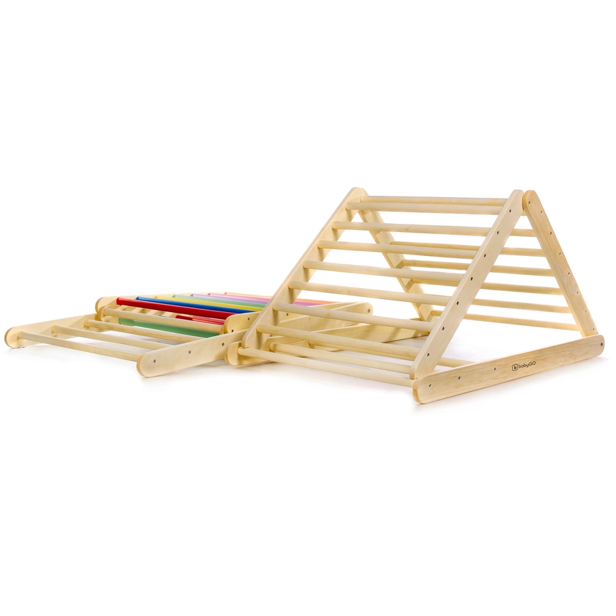 babyGO Kletterdreieck XXL Woodland, bunt