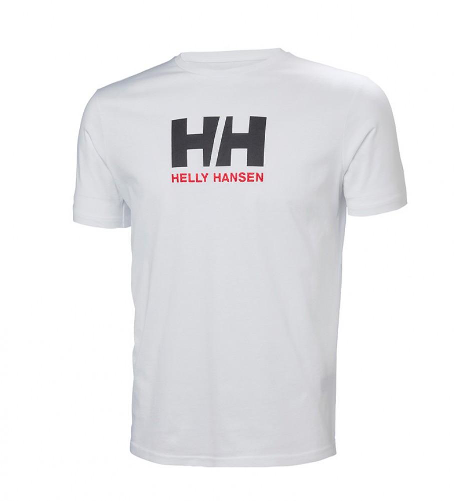 Camiseta Helly Hansen com o logotipo HH, branca
