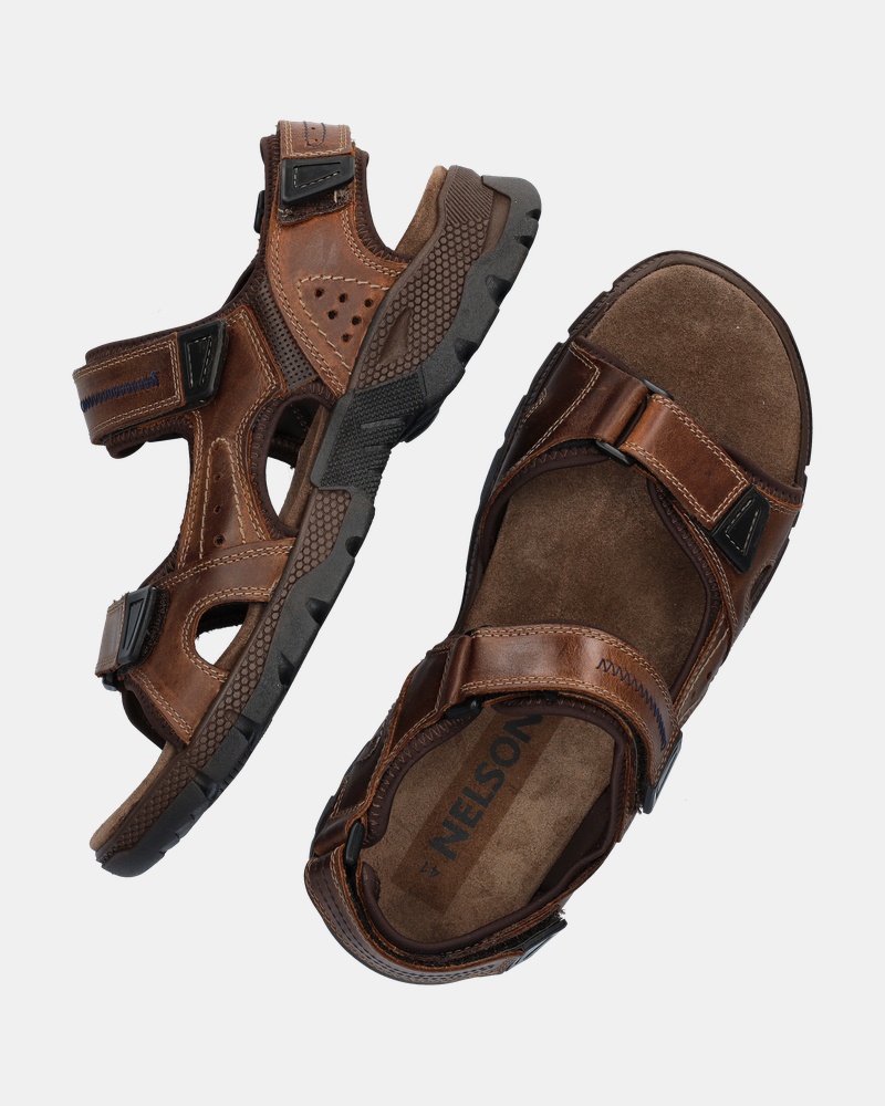 Nelson Banjo Sandalen  - cognac