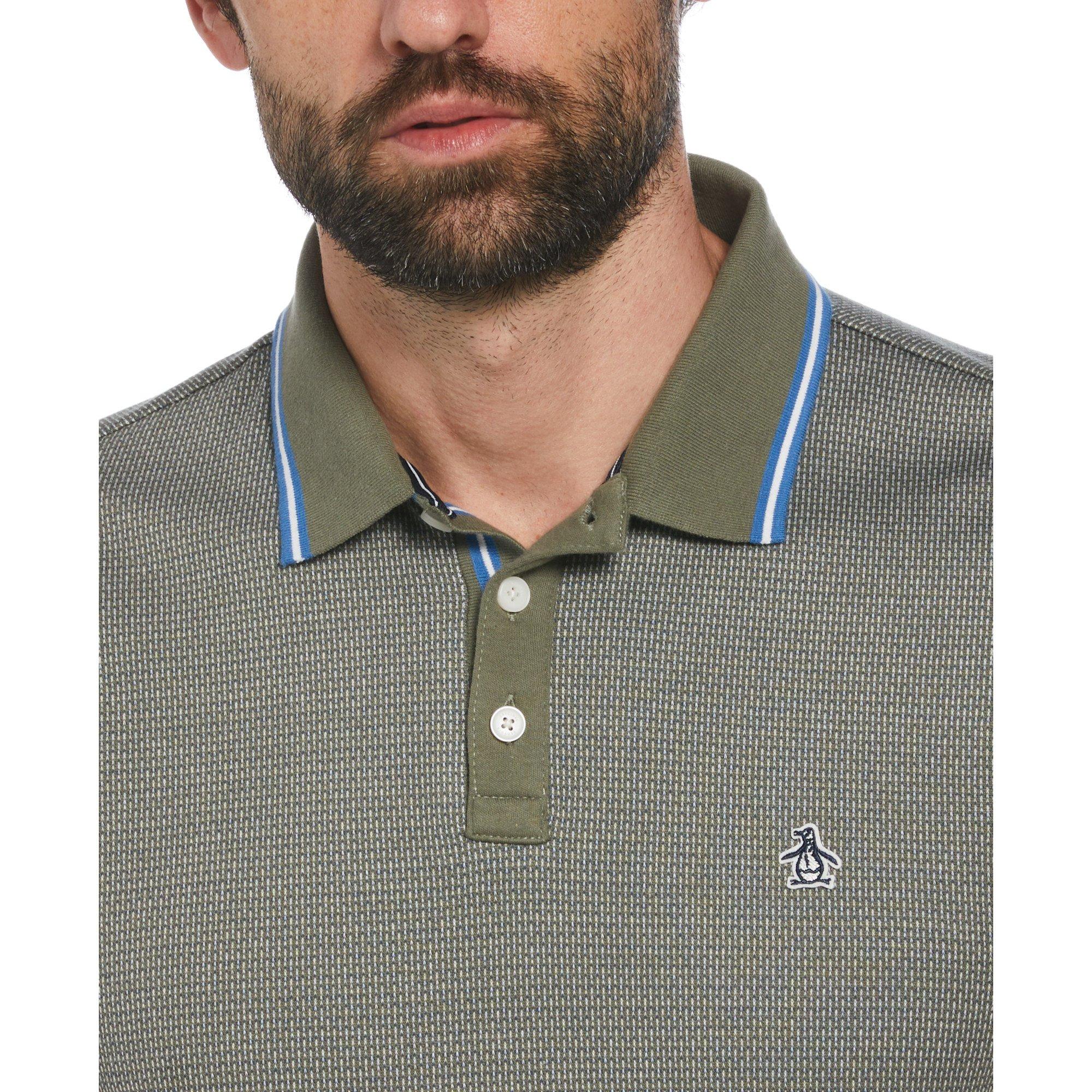 Original Penguin OP Jacquard Polo Shirt Mens