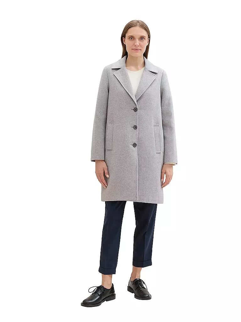 TOM TAILOR Mantel grau