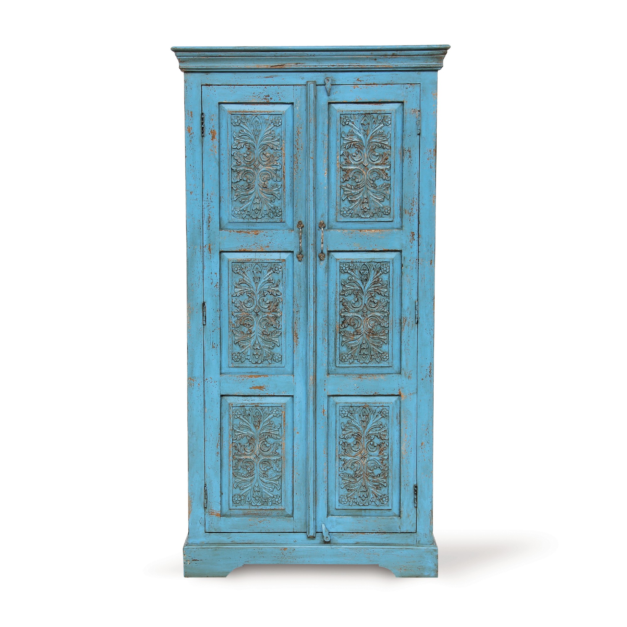 Schrank 'Karana', 2 Türen, blau, H 182 cm, B 93 cm, T 41 cm von fischer's lagerhaus