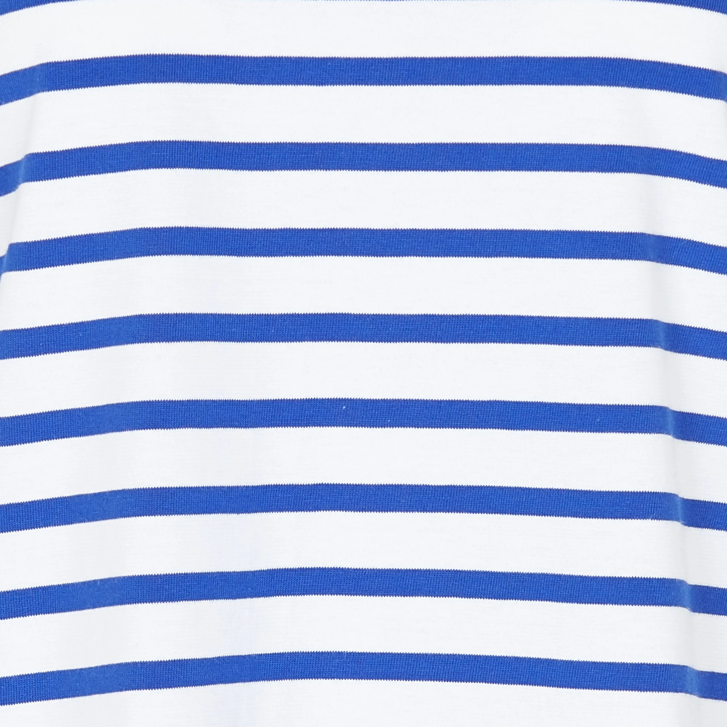 Marinière col rond manches longues en coton | Bleu