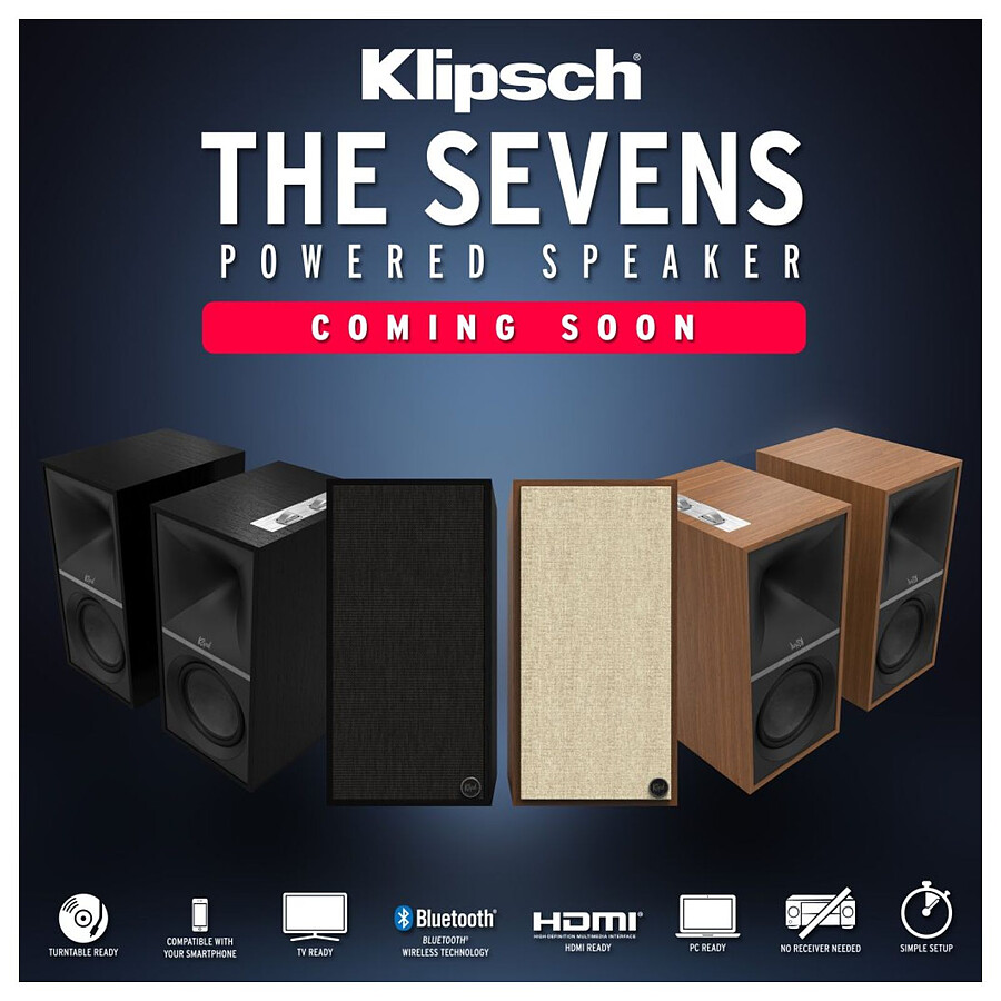 Klipsch The Sevens Noyer - Enceinte compacte