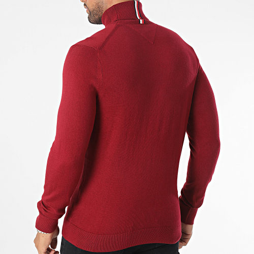 Pull Col Roulé Pima Original 8048 Bordeaux