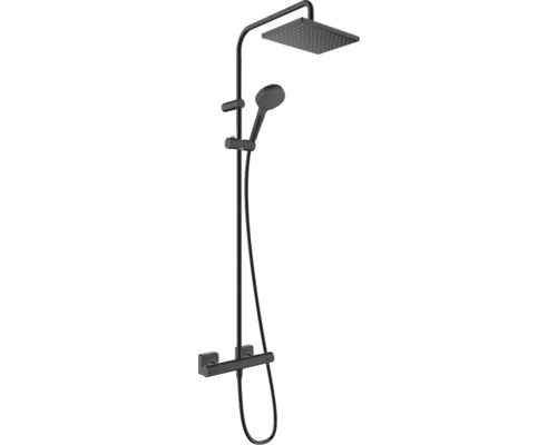 hansgrohe douchekolom incl. thermostaat VERNIS SHAPE Showerpipe 230 1jet EcoSmart zwart mat 26097670