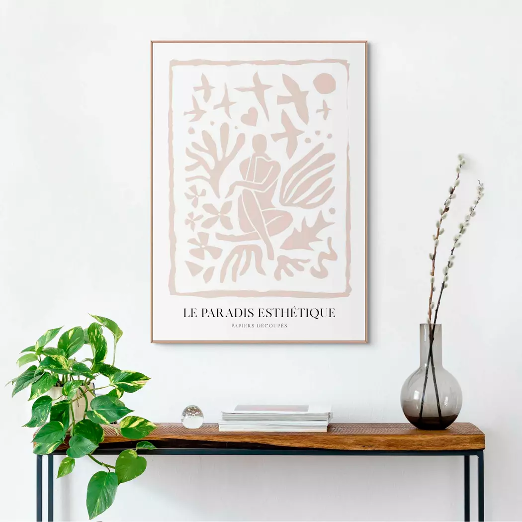 Wandbild 50 x 70 cm Papiers Découpés
