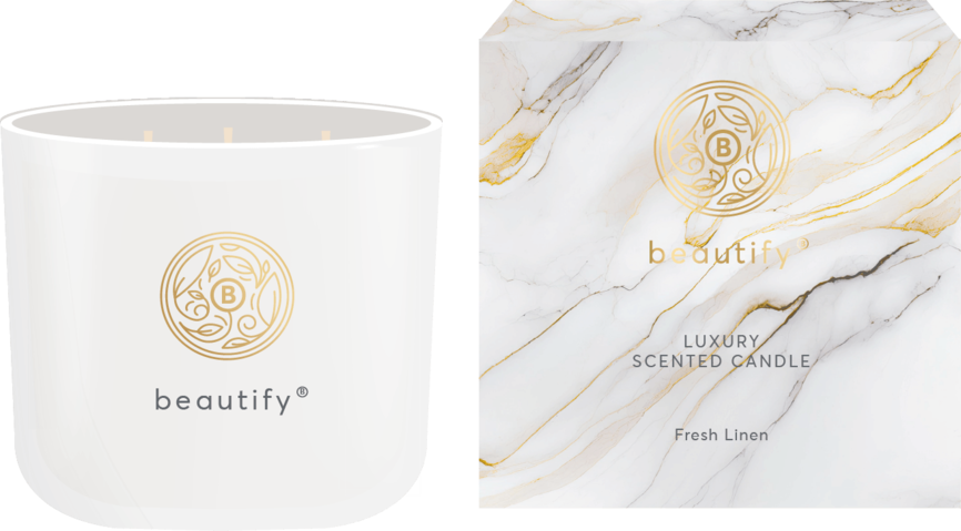 Beautify duftlys Fresh Linen 600 g