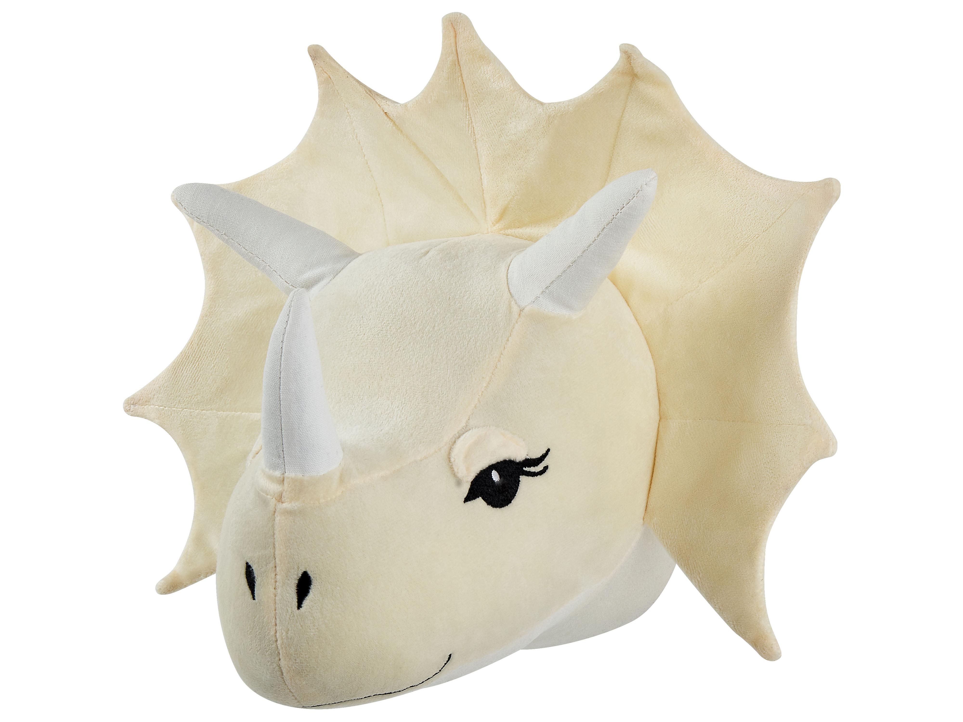 Wanddecoratie voor kinderen Dinosaurus REXX Katoen 29 cm Lichtbeige