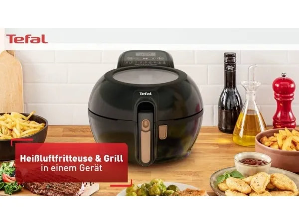 Tefal ActiFry & Grill Genius Hot Air Fryer sort