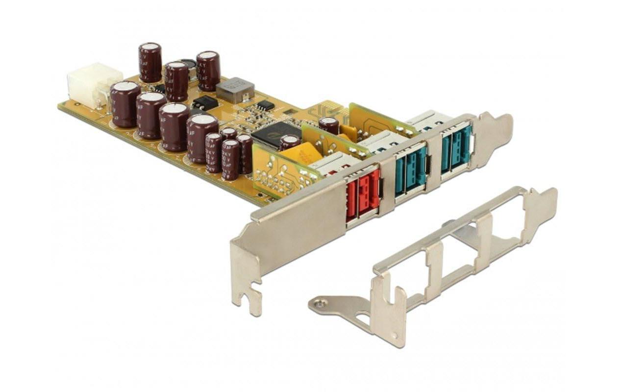 PCI-Express-Karte 89655 PoweredUSB - 1 x 24 V + 2 x 12 VPCIe-Karte mit drei PoweredUSB-Ports