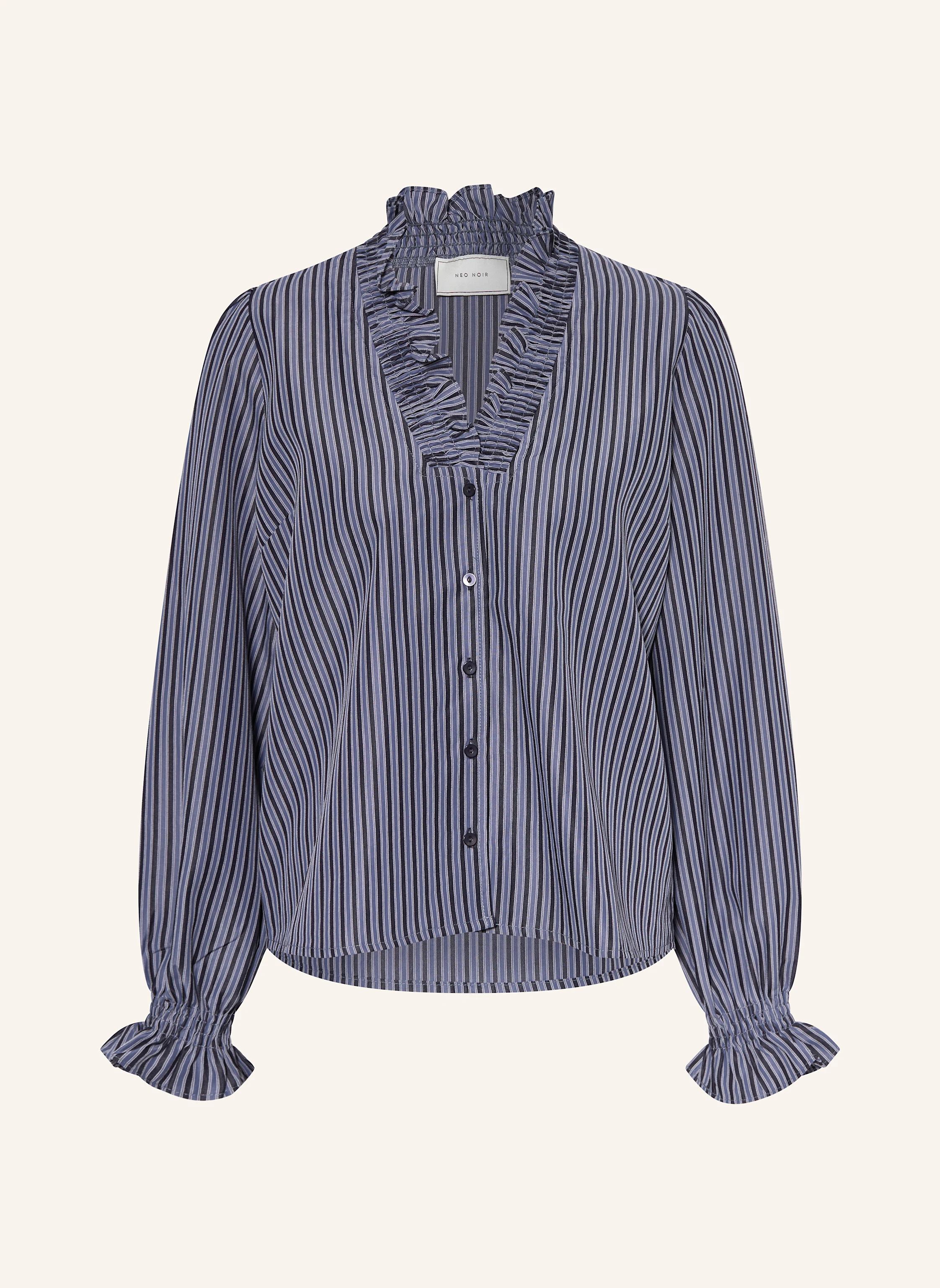 NEO NOIR Blusenshirt BRIELLE mit Rüschen