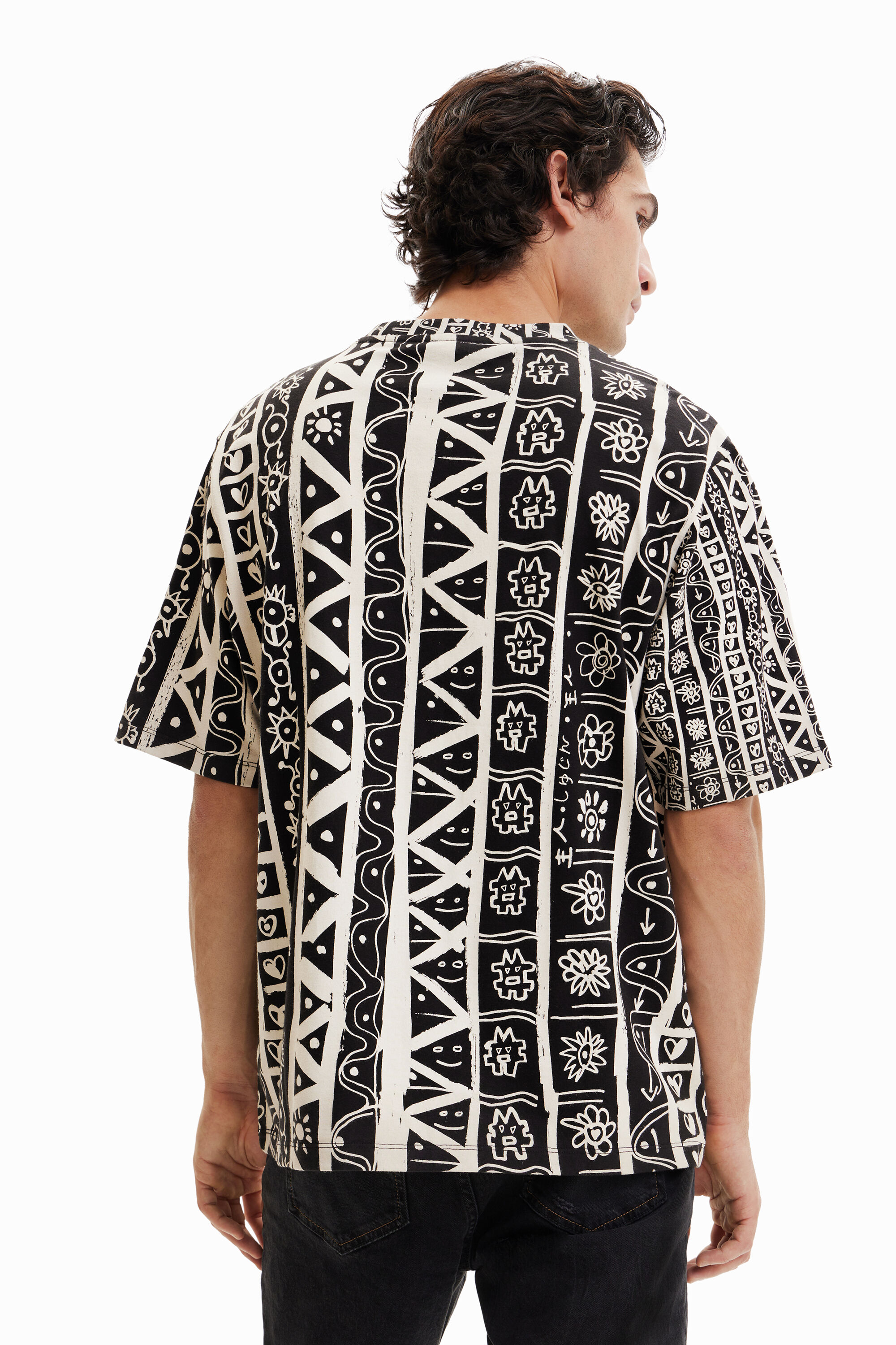 T-shirt arty frises