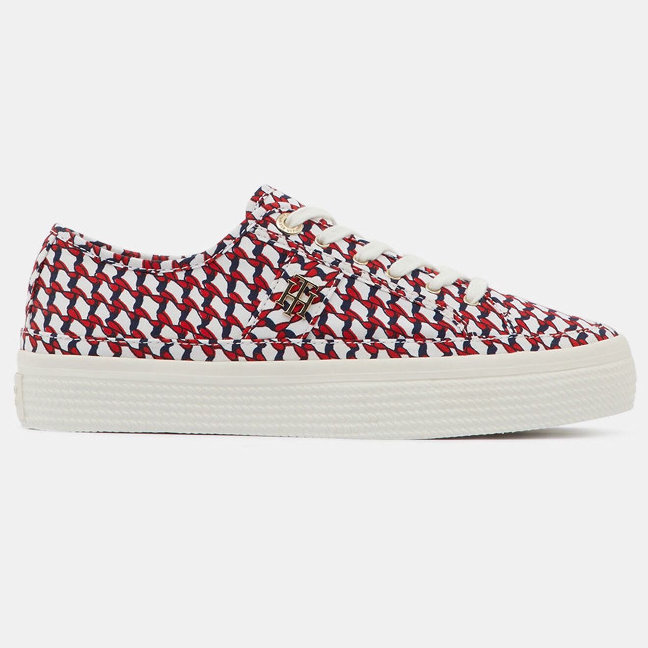 Tommy Hilfiger Baskets Canvas imprimées bleu/blanc/rouge