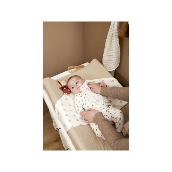 Meyco Monddoekjes - 3 Stuks - Dot Stripe - Sand