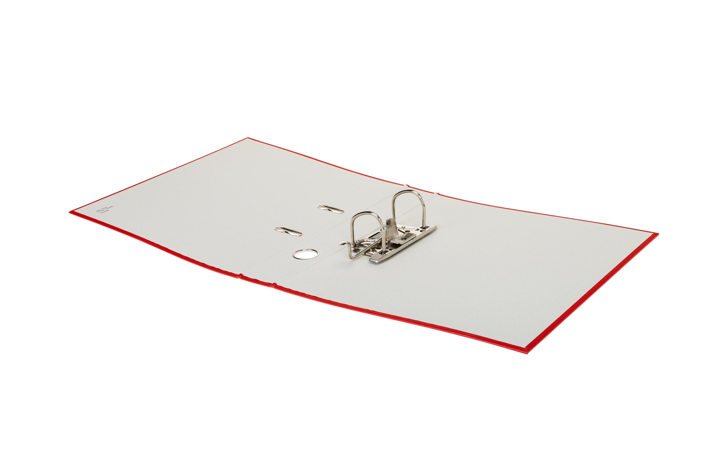Ordner A4 4 cm, RotA4-Ordner mit Rückenschild und Griffloch