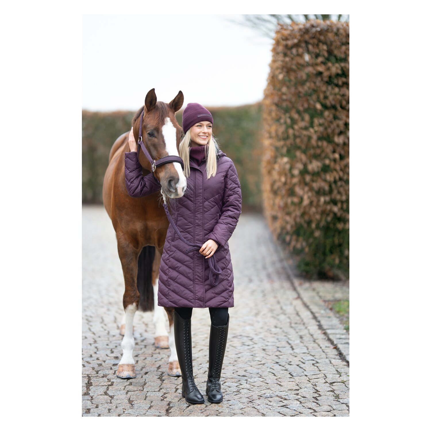 Cheval de Luxe Neckwarmer  - velvet plum - Einheitsgröße