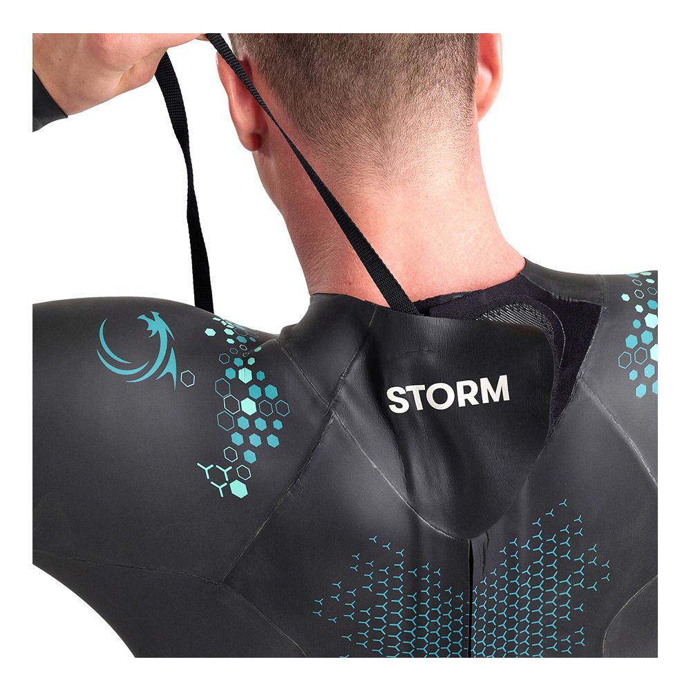 Arena POWERSKIN STORM BZ - Combinaison trifonction 4/1.5 mm Homme coral blue black